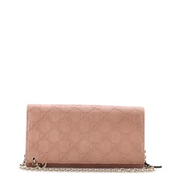 Signature Wallet on Chain Guccissima Leather