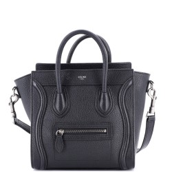 Luggage Bag Grainy Leather Nano