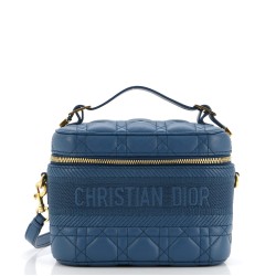 DiorTravel Convertible Vanity Case Cannage Quilt Lambskin Small