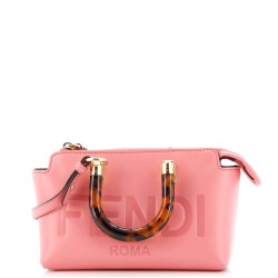Logo By The Way Top Handle Bag Embossed Leather Mini