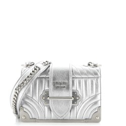 Cahier Crossbody Bag Diagramme Quilted Leather Small