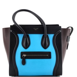 Tricolor Luggage Bag Nubuck Micro