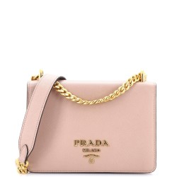 Chain Flap Bag Saffiano Leather Small