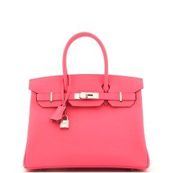 Birkin Handbag Rose Azalée Epsom with Palladium Hardware 30