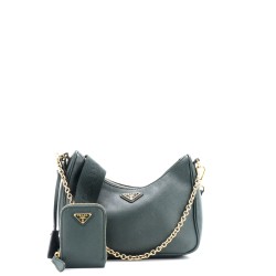 Re-Edition 2005 Shoulder Bag Saffiano Leather Small