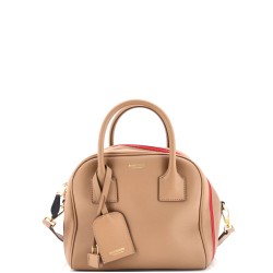 Cube Bag Striped Leather Small