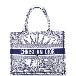 Book Tote Embroidered Canvas Medium