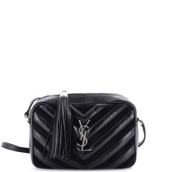 Lou Camera Bag Matelasse Chevron Leather and Suede Mini