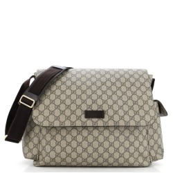 Diaper Bag GG Coated Canvas