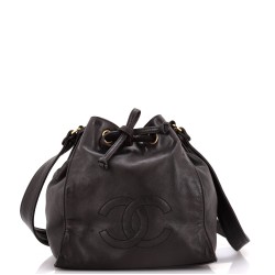 Vintage CC Drawstring Bucket Bag Caviar Small