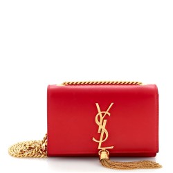 Classic Monogram Tassel Crossbody Bag Leather Small