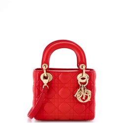 Lady Dior Bag Cannage Quilt Lambskin Mini