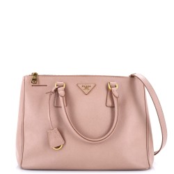 Double Zip Lux Tote Saffiano Leather Medium
