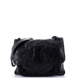 Niki Chain Flap Bag Matelasse Chevron Leather Medium