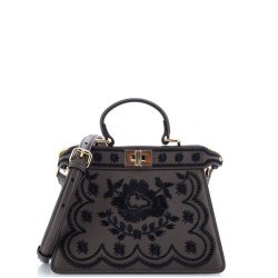 Peekaboo ISeeU Bag Embroidered Leather Petite