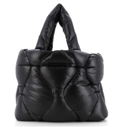 Open Tote Puffy Quilted Nylon Medium