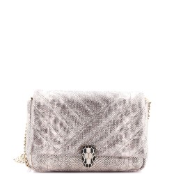 Serpenti Cabochon Shoulder Bag Diagonal Quilted Metallic Karung Small