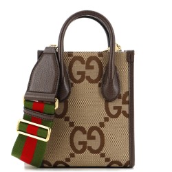 Vertical Tote Jumbo GG Canvas Mini
