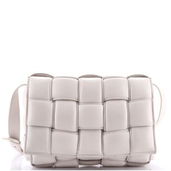 Cassette Crossbody Bag Padded Maxi Intrecciato Leather