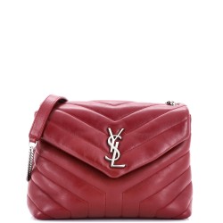 Loulou Shoulder Bag Matelasse Chevron Leather Small