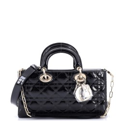 Lady D-Joy Bag Cannage Quilt Patent Medium