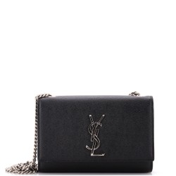 Classic Monogram Crossbody Bag Grainy Leather Small