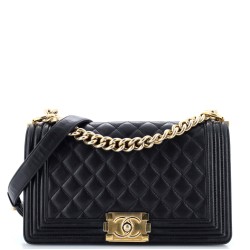 Boy Flap Bag Quilted Lambskin Old Medium