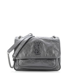 Niki Chain Flap Bag Matelasse Chevron Leather Baby