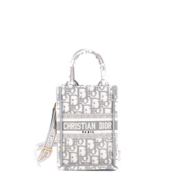 Book Tote Phone Bag Oblique Canvas Mini
