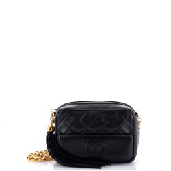 Vintage Front Pocket Camera Bag Quilted Lambskin Small