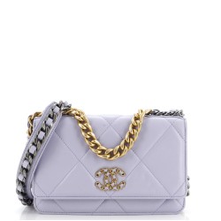 19 Wallet on Chain Quilted Lambskin