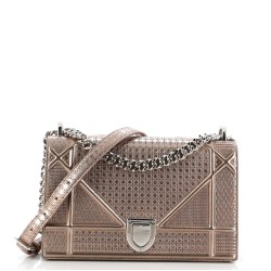 Diorama Flap Bag Cannage Embossed Calfskin Medium