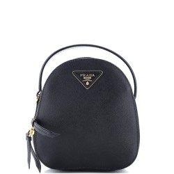 Odette Zip Backpack Saffiano Leather Mini