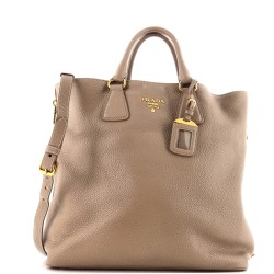 Side Zip Convertible Tote Vitello Daino Large
