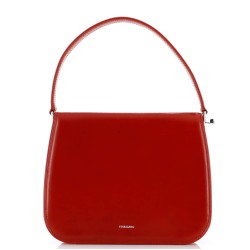 New Frame Top Handle Bag Leather