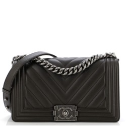Boy Flap Bag Chevron Lambskin Old Medium