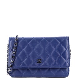 Wallet on Chain Quilted Lambskin