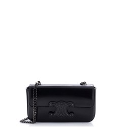 Triomphe Chain Shoulder Bag Leather Small
