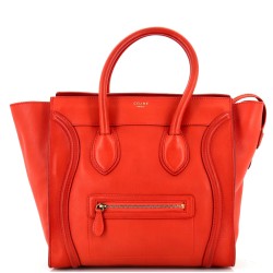 Luggage Bag Smooth Leather Medium