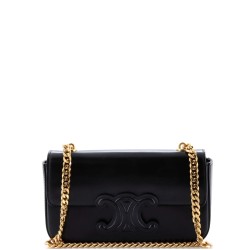 Triomphe Chain Shoulder Bag Leather Small