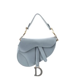 Saddle Handbag Satin with Crystals Mini