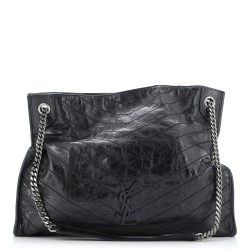 Niki Shopping Tote Matelasse Chevron Leather Large