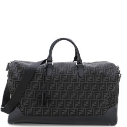 Convertible Duffle Bag Zucca Canvas and Leather Large