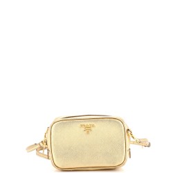 Camera Shoulder Bag Saffiano Leather Mini