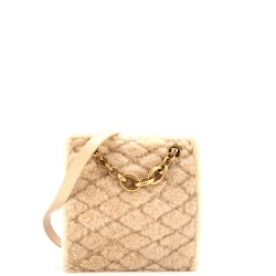 Le Maillon Chain Shoulder Bag Quilted Shearling Small