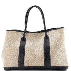 Garden Party Tote Toile and Leather 36