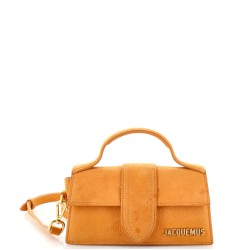 Le Bambino Top Handle Flap Bag Suede