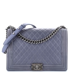 Boy Flap Bag Quilted Lambskin Large