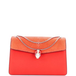 Serpenti Forever Shoulder Bag Leather and Stingray Medium