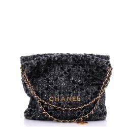22 Chain Hobo Wool Tweed Small